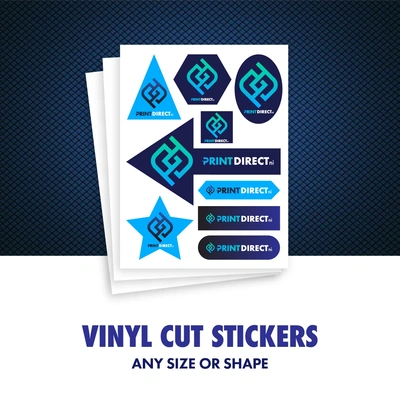  Vinyl Cut Stickers  -  Any Size Or Shape